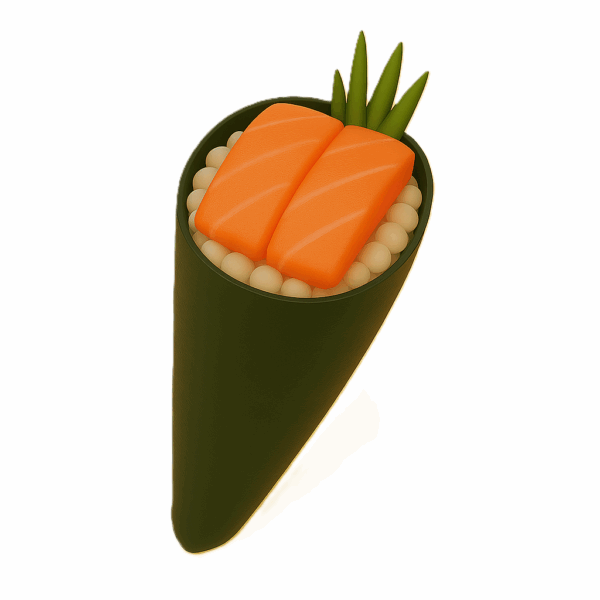 TEMAKI DE SALMÓN CANADIENSE “SAKE”