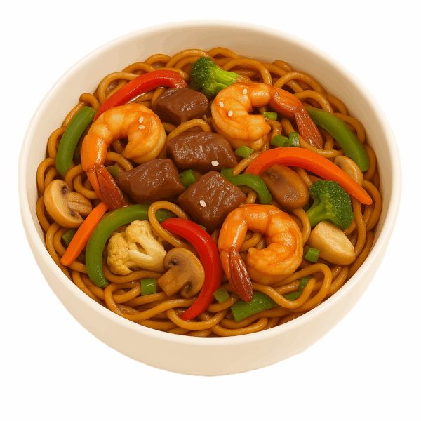 YAKISOBA MIXTA “RES Y CAMARÓN”